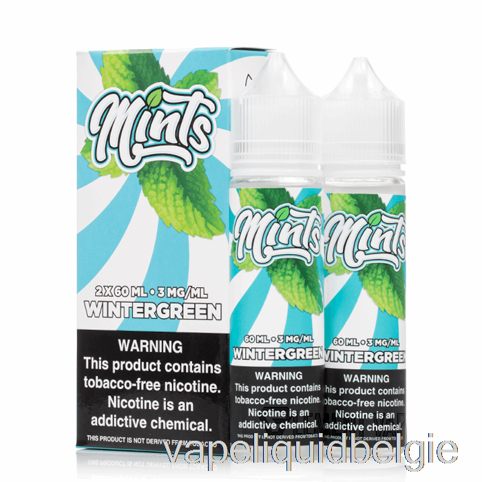 Vape België Wintergreen - Pepermuntjes Vape Co - 120ml 0mg